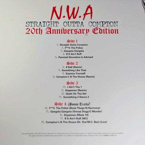 Ice Cube Yella Signed NWA Straight Outta Compton 20th Vinyl Record Album Beckett - Picture 13 of 13